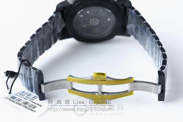 Panerai手錶 VS沛納海黑武士438 升級V2 全黑機芯 超級夜光 沛納海高端男表 沛納海機械男士腕表  hds1290